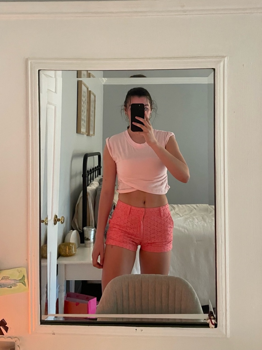 GAP Coral Pink Petite City Shorts